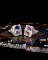 Washed Tableau Ring - Pink Sapphire & Spinel