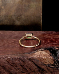 Debbie Dualis Ring - Green Tourmaline