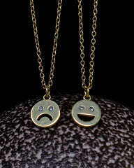 Diamond Happy Face Necklace