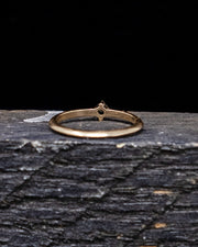 Knife Edge Solitaire Sapphire Ring