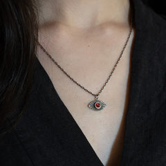 Vision Necklace with Garnet - Large