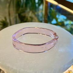 Translucent Pink Borosilicate Glass Bracelet