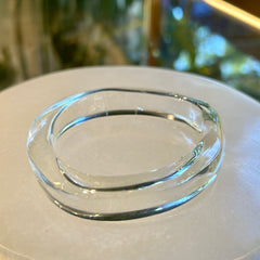 Transparent Glass Bangle