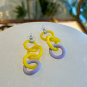 Chain Glass Earrings