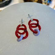 Chain Glass Earrings