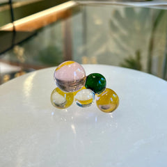 Multiple Bubble Borosilicate Glass Ring