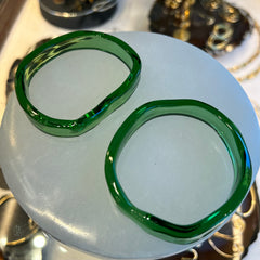 Bottle Green Glass Bangle