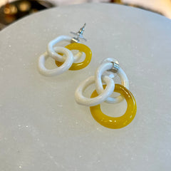 Chain Glass Earrings