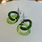 Chain Glass Earrings