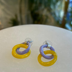 Chain Glass Earrings