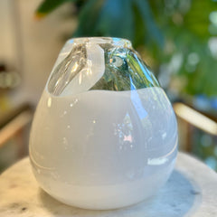 Bubble White/Transparent Vase