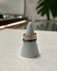 Snake Skin Ring in Gold