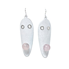 Elongated Bubble Mask Earrings