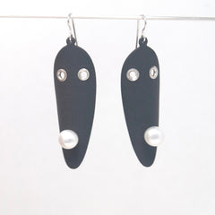 Elongated Bubble Mask Earrings