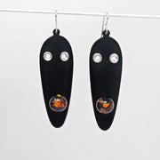 Elongated Bubble Mask Earrings