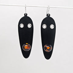 Elongated Bubble Mask Earrings