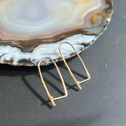 Wire Safety Pin Earring (Minimalist) - Gold Filled