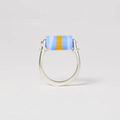 Lyre Ring - Sky Glass