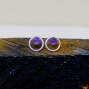 Mauve Orb Earrings by AUR Jewelry