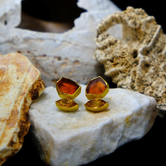 Citrine Stacked Earrings