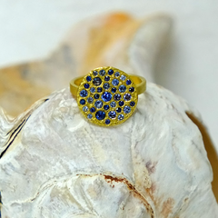 Mixed Blue Sapphire Ring