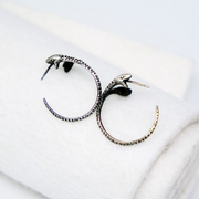 Two Headed Snake Earrings by Judith Rachel Jewelry