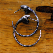 Two Headed Snake Earrings by Judith Rachel Jewelry