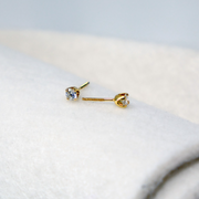 White Diamond Studs by Daniell Hudson