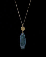 Wish Necklace with Moss Agate