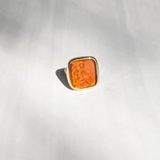 Antique Glass Signet Ring