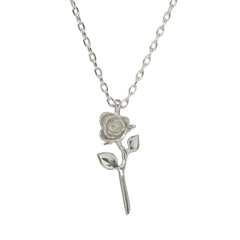 Rose Pendant - Sterling Silver