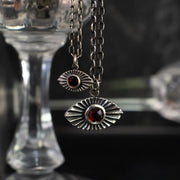 Vision Necklace with Garnet - Small