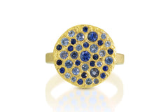 Mixed Blue Sapphire Ring