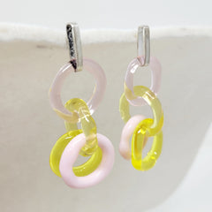 Chain Glass Earrings