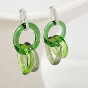 Chain Glass Earrings