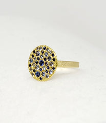 Mixed Blue Sapphire Ring