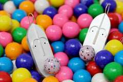Bubble Gum Mask Earrings