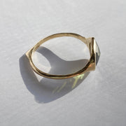 Rose Cut Green Tourmaline Ring