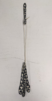 Black and White Spoon and Hook Set