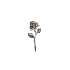 Devotion Rose Stud Earring- Sterling Silver