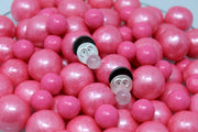 Rose Quartz Bubble Mask Earrings