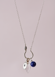 Sapera Diamond Charm Holder Necklace