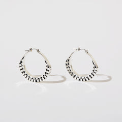 Slice of Ring Earrings SEI in Silver