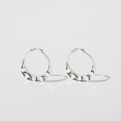 Slice of Ring Earrings CINQUE in Silver