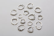 Slice of Ring Earrings SETTE in Silver