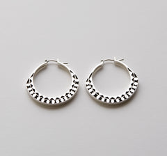 Slice of Ring Earrings SEI in Silver