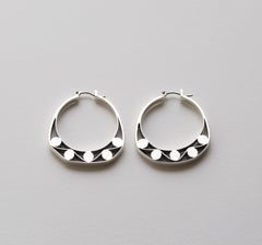 Slice of Ring Earrings CINQUE in Silver