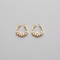 Slice of Ring Earrings CINQUE in Gold
