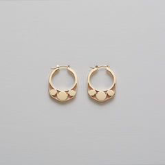 Slice of Ring Earrings TRE in Gold