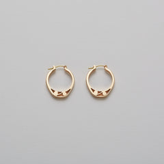 Slice of Ring Earrings DUE in Gold